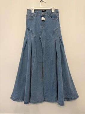 NovaKids Denim Flared Panel Jeans - Blue size 14/16